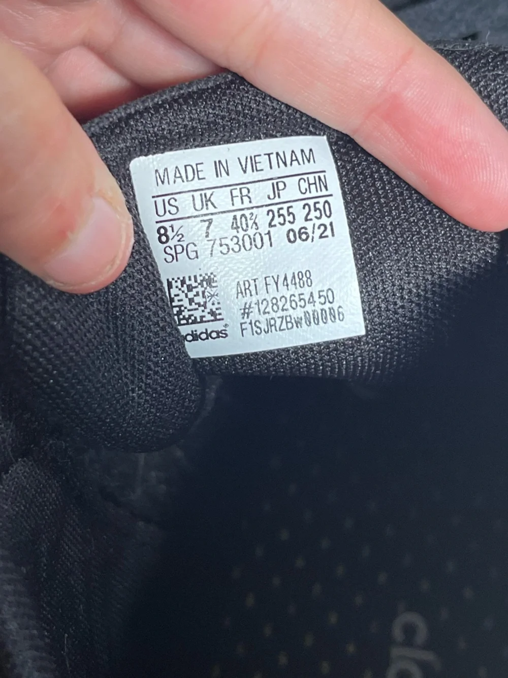 US 8.5 adidas Black High-Top Sneakers with White Stripes